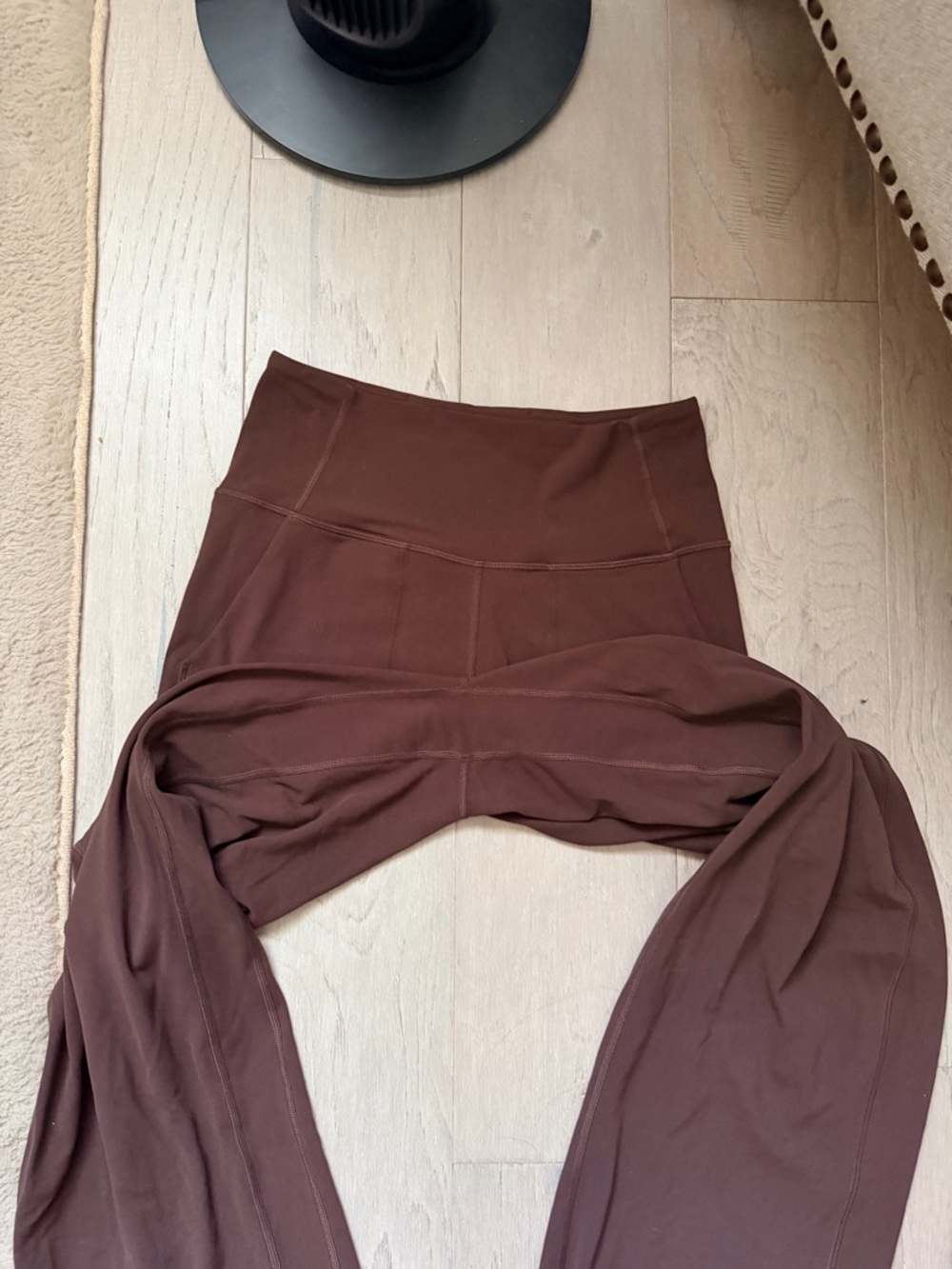 LULULEMON ALIGN HIGH RISE WIDE LEG TALL ESPRESSO - Picture 3 of 7